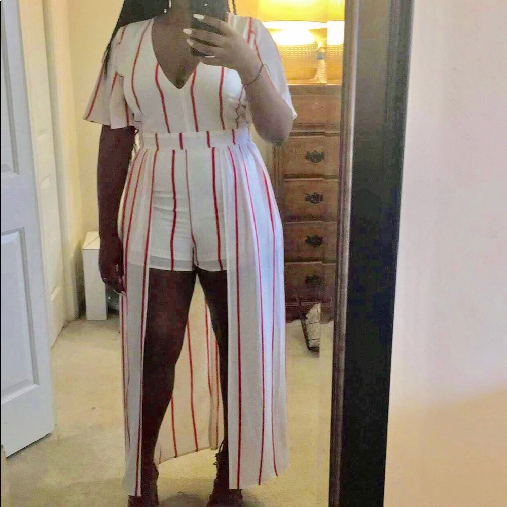 Striped Romper - Picture 4 of 4